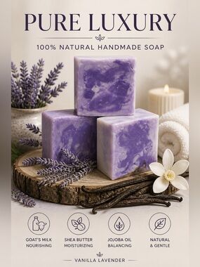 Vanilla Lavender Handmade Goat’s Milk Soap
